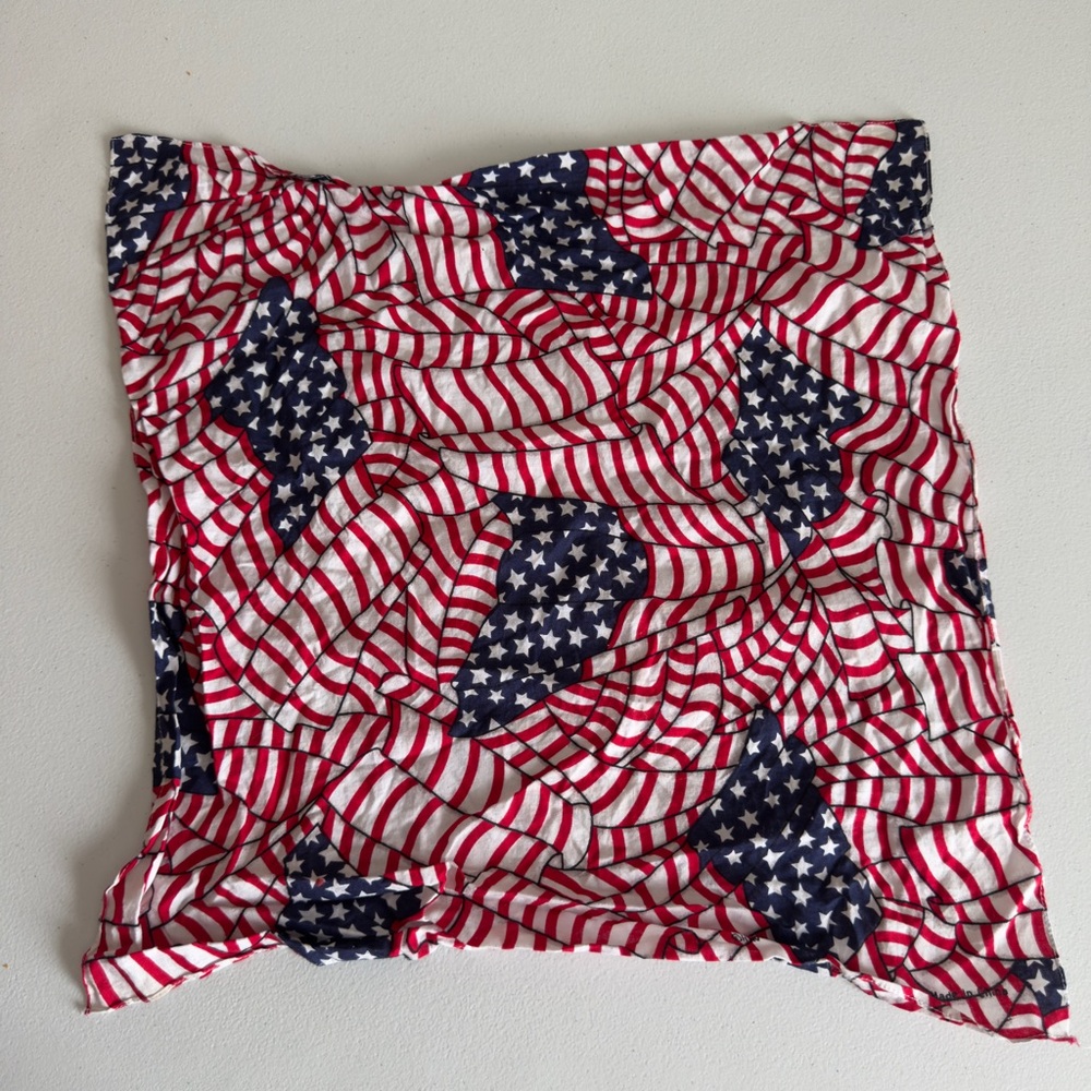 American Flag Print Bandana